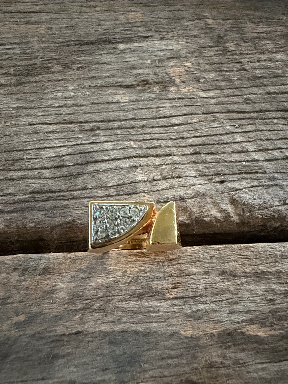 Mens/Womens art deco 18kt GF ring